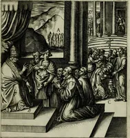 Picture 10 of 40 from Ecclesiae anglicanae trophæa, siue, Sanctor martyrum, qui pro Christo catholicæq fidei veritate asserenda : antiquo recentioriq persecutionum tempore, mortem in Anglia subierunt, passiones, Romæ in Collegio Anglico (1584), leaf 22
