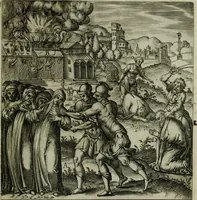 Picture 18 of 40 from Ecclesiae anglicanae trophæa, siue, Sanctor martyrum, qui pro Christo catholicæq fidei veritate asserenda : antiquo recentioriq persecutionum tempore, mortem in Anglia subierunt, passiones, Romæ in Collegio Anglico (1584), leaf 38