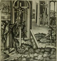 Picture 26 of 40 from Ecclesiae anglicanae trophæa, siue, Sanctor martyrum, qui pro Christo catholicæq fidei veritate asserenda : antiquo recentioriq persecutionum tempore, mortem in Anglia subierunt, passiones, Romæ in Collegio Anglico (1584), leaf 54
