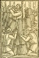 Picture 37 of 53 from The Ecclesiasticall historie : containing the Acts and monuments of martyrs, with a generall discourse of these later persecutions, horrible troubles and tumults, stirred up by Romish prelates in the Church: with divers other things incident, especially to this Realme of England and Scotland, as partly also to all other forraigne nations appertaining, from the time of Q. Maries entring upon the Crowne, to the reigne of our late gracious Soveraigne, Q. Elizabeth of blessed memorie (1641), leaf 1062