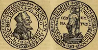 An illustration from The Ecclesiasticall historie : containing the Acts and monuments of martyrs, with a generall discourse of these later persecutions, horrible troubles and tumults, stirred up by Romish prelates in the Church: with divers other things incident, especially to this Realme of England and Scotland, as partly also to all other forraigne nations appertaining, from the time of Q. Maries entring upon the Crowne, to the reigne of our late gracious Soveraigne, Q. Elizabeth of blessed memorie (1641)