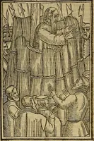 Picture 36 of 56 from The Ecclesiasticall historie : containing the Acts and monuments of martyrs, with a generall discourse of these later persecutions, horrible troubles and tumults, stirred up by Romish prelates in the Church: with divers other things incident, especially to this Realme of England and Scotland, as partly also to all other forraigne nations appertaining, from the time of Q. Maries entring upon the Crowne, to the reigne of our late gracious Soveraigne, Q. Elizabeth of blessed memorie (1641), leaf 504