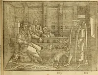 An illustration from The Ecclesiasticall historie : containing the Acts and monuments of martyrs, with a generall discourse of these later persecutions, horrible troubles and tumults, stirred up by Romish prelates in the Church: with divers other things incident, especially to this Realme of England and Scotland, as partly also to all other forraigne nations appertaining, from the time of Q. Maries entring upon the Crowne, to the reigne of our late gracious Soveraigne, Q. Elizabeth of blessed memorie (1641)