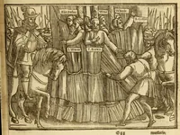 Picture 42 of 94 from The Ecclesiasticall historie : containing the Acts and monuments of martyrs, with a generall discourse of these later persecutions, horrible troubles and tumults, stirred up by Romish prelates in the Church: with divers other things incident, especially to this Realme of England and Scotland, as partly also to all other forraigne nations appertaining, from the time of Q. Maries entring upon the Crowne, to the reigne of our late gracious Soveraigne, Q. Elizabeth of blessed memorie (1641), leaf 630
