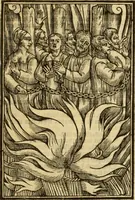 An illustration from The Ecclesiasticall historie : containing the Acts and monuments of martyrs, with a generall discourse of these later persecutions, horrible troubles and tumults, stirred up by Romish prelates in the Church: with divers other things incident, especially to this Realme of England and Scotland, as partly also to all other forraigne nations appertaining, from the time of Q. Maries entring upon the Crowne, to the reigne of our late gracious Soveraigne, Q. Elizabeth of blessed memorie (1641)