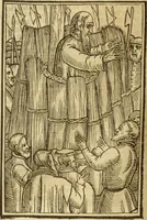 An illustration from The Ecclesiasticall historie : containing the Acts and monuments of martyrs, with a generall discourse of these later persecutions, horrible troubles and tumults, stirred up by Romish prelates in the Church: with divers other things incident, especially to this Realme of England and Scotland, as partly also to all other forraigne nations appertaining, from the time of Q. Maries entring upon the Crowne, to the reigne of our late gracious Soveraigne, Q. Elizabeth of blessed memorie (1641)
