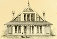 An illustration from The economy of church, parsonage and school architecture : adapted to small societies and rural districts (1856)