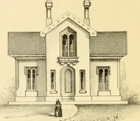 An illustration from The economy of church, parsonage and school architecture : adapted to small societies and rural districts (1856)