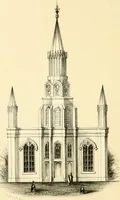 An illustration from The economy of church, parsonage and school architecture : adapted to small societies and rural districts (1856)