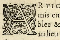 An illustration from Edict du Roy sur la pacification des troubles, contenant confirmation, ampliation, & declaration, tant des precedents Edicts sur ledit aict, mesmes en l'an 1577, que des Articles arrestez en la Conference de Nerac ... (1581)