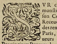 An illustration from Edict dv Roy, portant creation dans le ressort des Chambres des Comptes de Paris & Rouen, d'vn conseiller receueur general des consignations des deniers procedans des debets de quittances, deues par les receueurs & payeurs des rentes assignées sue le sel, aydes, tailles & receptes generales. (1627)