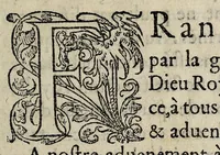An illustration from Edict dv Roy, contenant la grace et pardon pour ceux quipar ce deuant ont mal senty de la foy. (1560)