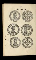 An illustration from Edict dv Roy portant novvelle fabrication d'especes d'argent: augmentation du marc d'argent le Roy, & des quarts d'eseu, testons, & francs aux coins & armes de sa Maiesté estans de leur iuste poids ... auec vne nouuelle eualuation ... (1646)