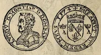 An illustration from Edict dv Roy portant novvelle fabrication d'especes d'argent: augmentation du marc d'argent le Roy, & des quarts d'eseu, testons, & francs aux coins & armes de sa Maiesté estans de leur iuste poids ... auec vne nouuelle eualuation ... (1646)