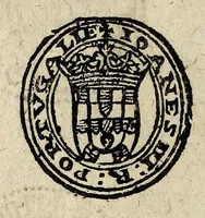 An illustration from Edict dv Roy portant novvelle fabrication d'especes d'argent: augmentation du marc d'argent le Roy, & des quarts d'eseu, testons, & francs aux coins & armes de sa Maiesté estans de leur iuste poids ... auec vne nouuelle eualuation ... (1646)