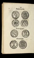 An illustration from Edict dv Roy portant novvelle fabrication d'especes d'argent: augmentation du marc d'argent le Roy, & des quarts d'eseu, testons, & francs aux coins & armes de sa Maiesté estans de leur iuste poids ... auec vne nouuelle eualuation ... (1646)