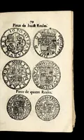 An illustration from Edict dv Roy portant novvelle fabrication d'especes d'argent: augmentation du marc d'argent le Roy, & des quarts d'eseu, testons, & francs aux coins & armes de sa Maiesté estans de leur iuste poids ... auec vne nouuelle eualuation ... (1646)