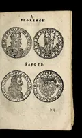 An illustration from Edict dv Roy portant novvelle fabrication d'especes d'argent: augmentation du marc d'argent le Roy, & des quarts d'eseu, testons, & francs aux coins & armes de sa Maiesté estans de leur iuste poids ... auec vne nouuelle eualuation ... (1646)