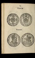 An illustration from Edict dv Roy portant novvelle fabrication d'especes d'argent: augmentation du marc d'argent le Roy, & des quarts d'eseu, testons, & francs aux coins & armes de sa Maiesté estans de leur iuste poids ... auec vne nouuelle eualuation ... (1646)