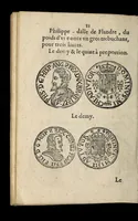 Picture 57 of 76 from Edict dv Roy portant novvelle fabrication d'especes d'argent: augmentation du marc d'argent le Roy, & des quarts d'eseu, testons, & francs aux coins & armes de sa Maiesté estans de leur iuste poids ... auec vne nouuelle eualuation ... (1646), leaf 88