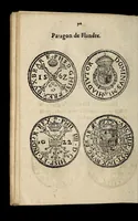 An illustration from Edict dv Roy portant novvelle fabrication d'especes d'argent: augmentation du marc d'argent le Roy, & des quarts d'eseu, testons, & francs aux coins & armes de sa Maiesté estans de leur iuste poids ... auec vne nouuelle eualuation ... (1646)