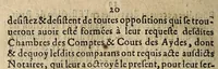 An illustration from Edict dv Roy povr la creaton et restablissement des Officiers de Fina[n]ce Triannaux, du mois de Noue[m]bre 1615. à Bordeaux. Auec l'arrest de verification d'iceluy en la Chambre des Comptes le 28. Mars 1616. (1616)