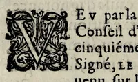 An illustration from Edit dv Roy, portant creation de trois tresoriers receueurs generaux, ancien, alternatif, & triennal, du droit de seigneuriage, ordonné par sa Maiesté estre leué sur toutes, les matieres d'or & d'argent ouurées, hors ses monnoyes: comme aussi trois controolleurs generaux ancien, alternatif, & triennal ... (1642)