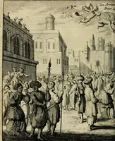 An illustration from Eduward Meltons, Engelsch edelmans, Zeldzaame en gedenkwaardige zee- en land-reizen; door Egypten, West-Indien, Perzien, Turkyen, Oost-Indien, en d'aangrenzende gewesten; (1681)