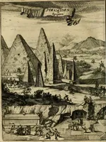 An illustration from Eduward Meltons, Engelsch edelmans, Zeldzaame en gedenkwaardige zee- en land-reizen; door Egypten, West-Indien, Perzien, Turkyen, Oost-Indien, en d'aangrenzende gewesten; (1681)