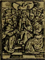 An illustration from Een devote maniere om gheestelyck pelgrimagie te trecken tot den heylighen lande als te Jherusalem, Bethleem, ter Jordanen, etc. : met die rechte gheleghentheyt der heyligher plaetsen, so bescheelijck beschreuen al ost mense voor ooghen saghe (1563)