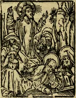 An illustration from Een devote maniere om gheestelyck pelgrimagie te trecken tot den heylighen lande als te Jherusalem, Bethleem, ter Jordanen, etc. : met die rechte gheleghentheyt der heyligher plaetsen, so bescheelijck beschreuen al ost mense voor ooghen saghe (1563)