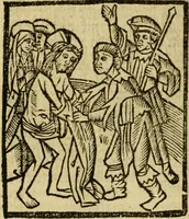 An illustration from Een devote maniere om gheestelyck pelgrimagie te trecken tot den heylighen lande als te Jherusalem, Bethleem, ter Jordanen, etc. : met die rechte gheleghentheyt der heyligher plaetsen, so bescheelijck beschreuen al ost mense voor ooghen saghe (1563)