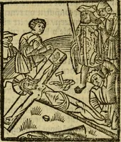 An illustration from Een devote maniere om gheestelyck pelgrimagie te trecken tot den heylighen lande als te Jherusalem, Bethleem, ter Jordanen, etc. : met die rechte gheleghentheyt der heyligher plaetsen, so bescheelijck beschreuen al ost mense voor ooghen saghe (1563)