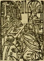 An illustration from Een devote maniere om gheestelyck pelgrimagie te trecken tot den heylighen lande als te Jherusalem, Bethleem, ter Jordanen, etc. : met die rechte gheleghentheyt der heyligher plaetsen, so bescheelijck beschreuen al ost mense voor ooghen saghe (1563)