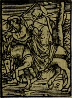 An illustration from Een devote maniere om gheestelyck pelgrimagie te trecken tot den heylighen lande als te Jherusalem, Bethleem, ter Jordanen, etc. : met die rechte gheleghentheyt der heyligher plaetsen, so bescheelijck beschreuen al ost mense voor ooghen saghe (1563)