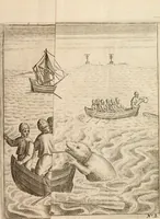 An illustration from Eerste[-derde] schip-vaert der Hollanderen nae de Oost-Indien door de Waygats, by - Noorden Noorweghen, Moscovien ende Tartarien: zijnde verrijckt met een beschryvinge veeler aengrenfende landen, noyt in eenige voorige (1648)