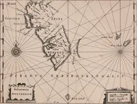 An illustration from Eerste[-derde] schip-vaert der Hollanderen nae de Oost-Indien door de Waygats, by - Noorden Noorweghen, Moscovien ende Tartarien: zijnde verrijckt met een beschryvinge veeler aengrenfende landen, noyt in eenige voorige (1648)