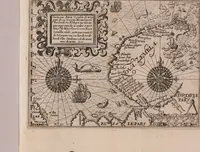 An illustration from Eerste[-derde] schip-vaert der Hollanderen nae de Oost-Indien door de Waygats, by - Noorden Noorweghen, Moscovien ende Tartarien: zijnde verrijckt met een beschryvinge veeler aengrenfende landen, noyt in eenige voorige (1648)