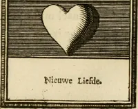 Picture 16 of 44 from Eeuwigduurende liefdes almanak : zinnebeeldig, volgens den algemeenen almanaks-trant, de wisselvalligheden der minnaeren, die in alle liefde-jaeren voorvallen, aenwyzende (1721), leaf 46