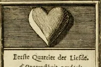 Picture 22 of 44 from Eeuwigduurende liefdes almanak : zinnebeeldig, volgens den algemeenen almanaks-trant, de wisselvalligheden der minnaeren, die in alle liefde-jaeren voorvallen, aenwyzende (1721), leaf 50