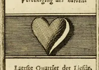 Picture 24 of 44 from Eeuwigduurende liefdes almanak : zinnebeeldig, volgens den algemeenen almanaks-trant, de wisselvalligheden der minnaeren, die in alle liefde-jaeren voorvallen, aenwyzende (1721), leaf 50