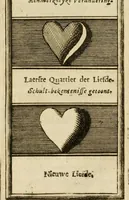 Picture 39 of 44 from Eeuwigduurende liefdes almanak : zinnebeeldig, volgens den algemeenen almanaks-trant, de wisselvalligheden der minnaeren, die in alle liefde-jaeren voorvallen, aenwyzende (1721), leaf 62