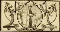 An illustration from Eeuwigduurende liefdes almanak : zinnebeeldig, volgens den algemeenen almanaks-trant, de wisselvalligheden der minnaeren, die in alle liefde-jaeren voorvallen, aenwyzende (1721)