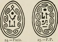 Picture 12 of 86 from Egyptian decorative art : a course of lectures delivered at the Royal Institution /by W.M. Flinders Petrie (1920), leaf 38