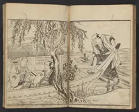 An illustration from Ehon yakusha natsu no fuji (1780)