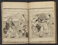 An illustration from Ehon yakusha natsu no fuji (1780)