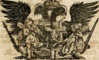 Picture 13 of 24 from Eigentliche Abbildungen Beeder Römm. Kayserl. wie auch der Röm. Königl. Majestäten und dann sämtlicher Herren Chur-Fuersten dess H. Röm Reichs ... Statt Augsburg im Jahr 1689 und 1690. Theils in eiger hoher person, Theils durch Dero Gevoll. mächtigte hochansehnliche herren Abgesandten erscheinen (1689), leaf 116