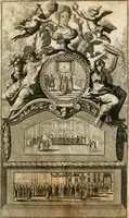 An illustration from Eigentliche Abbildungen Beeder Römm. Kayserl. wie auch der Röm. Königl. Majestäten und dann sämtlicher Herren Chur-Fuersten dess H. Röm Reichs ... Statt Augsburg im Jahr 1689 und 1690. Theils in eiger hoher person, Theils durch Dero Gevoll. mächtigte hochansehnliche herren Abgesandten erscheinen (1689)
