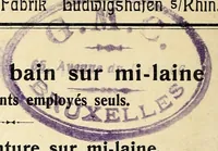 Picture 1 of 2 from Einbadfärbungen auf Halbwolle mit Einzelfarbstoffen = Teintures en un bain sur mi-laine avec des colorants employés seuls = Dyeings on unions with single dyestuffs in one bath (1930), leaf 2
