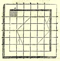 Picture 20 of 33 from Ein begründter vnd verständiger Bericht von dem Feldmessen : wie man Aecker, Wisen, Gärten, Höltzer, Weyer, vnd andere Grundstuck, ihrer Grösse nach vnd wievil deren jedes Jucharten, Rueten und Schuech aigentlich in sich halte messen, auch dieselbige in etliche gleiche oder vngleiche Thail abthailen soll .. (1665), leaf 135